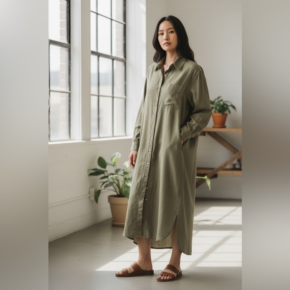 0337 • Universal Thread Women’s Small Maxi Shirtd… - image 1